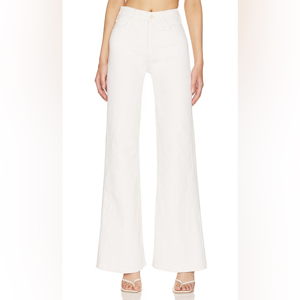 NWT Mother Denim Hustler Roller Heel Wide Leg Act Natural